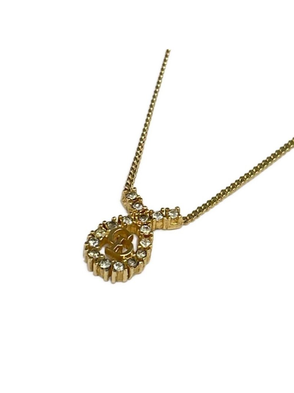 Dior Necklace Gold Clear